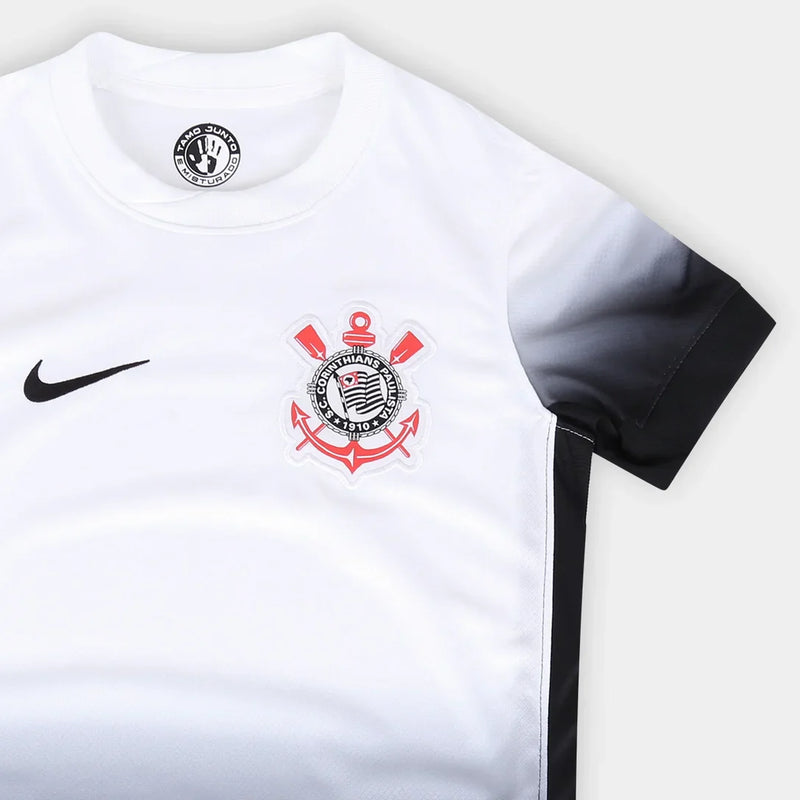 camisa branca feminina corinthians