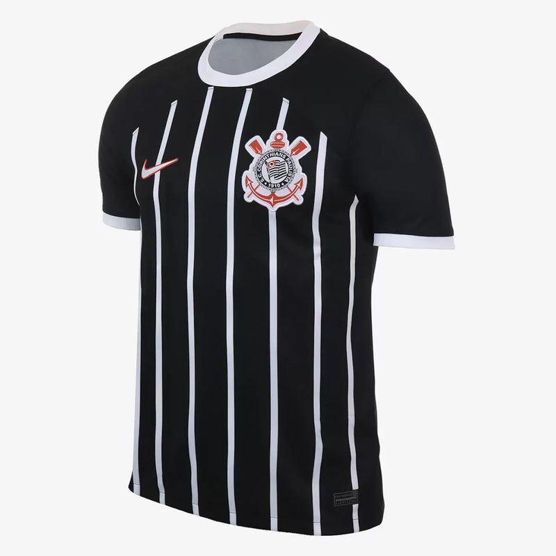 camisa do corinthians preta e branco listrada 2023